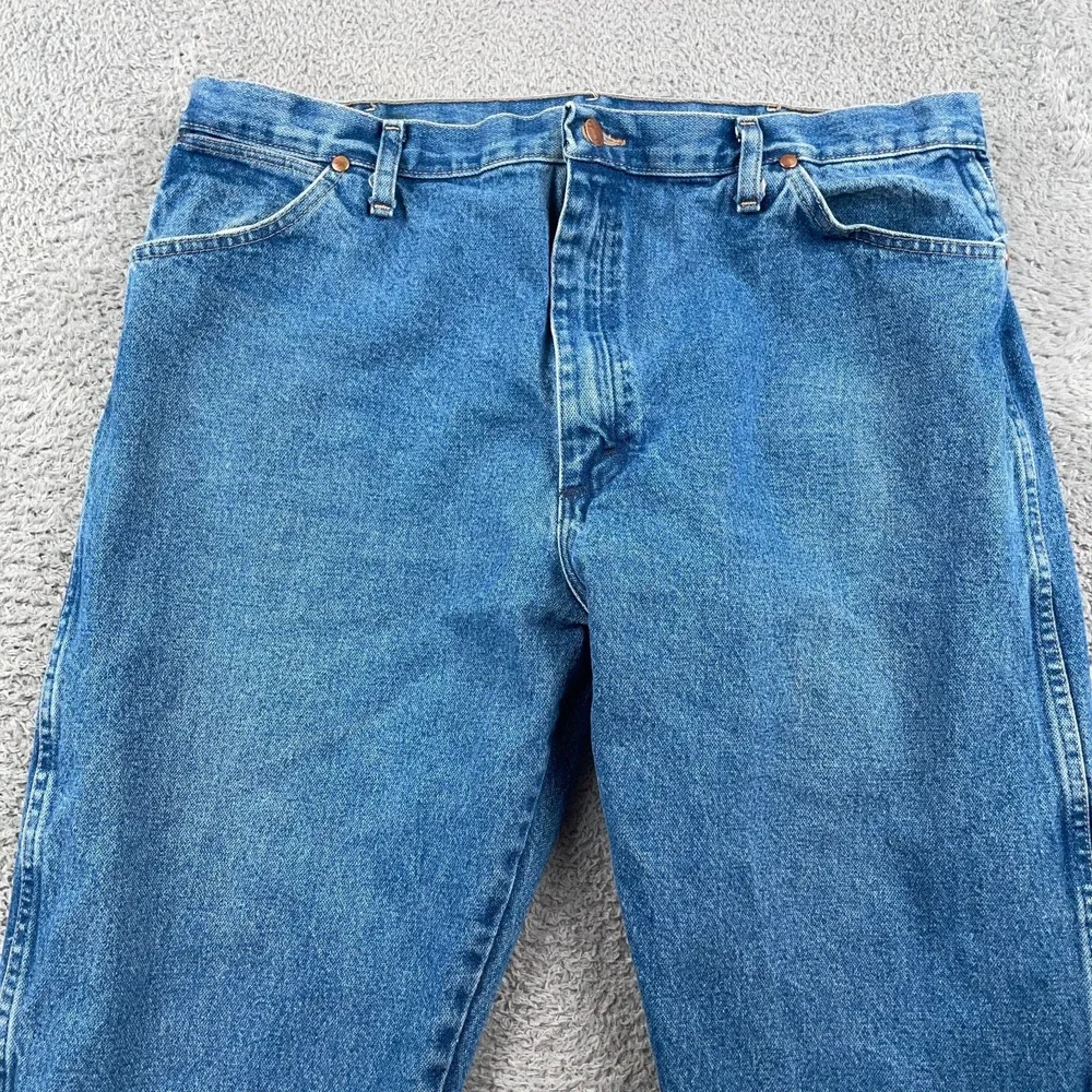 Wrangler Jeans Mens 40x32 Blue Cowboy Cut Original Fit Western A103 Denim Pants